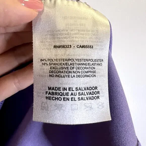 Nike Pro purple sport t-shirt size M - Picture 4 of 5